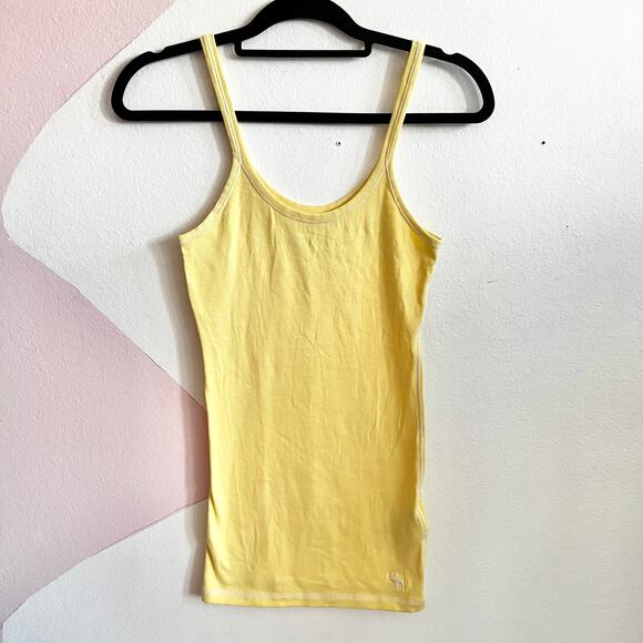 Abercrombie & Fitch Y2K Long Line Stretchy Tank Top Layering Preppy‎ - Picture 1 of 7